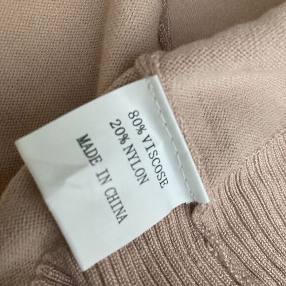 Voianlimo Sweater Womens Large Pink Open Front Long Cardigan - Picture 5 of 13